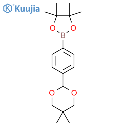 2-(4-(5,5-Dimethyl-1,3-dioxan-2-yl)phenyl)-4,4,5,5-tetramethyl-1,3,2-dioxaborolane structure