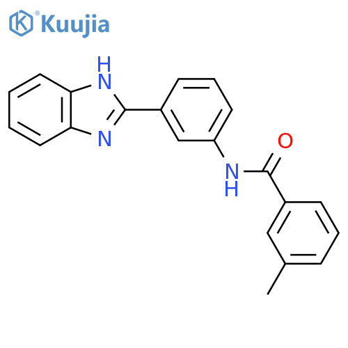 N-3-(1H-1,3-benzodiazol-2-yl)phenyl-3-methylbenzamide structure