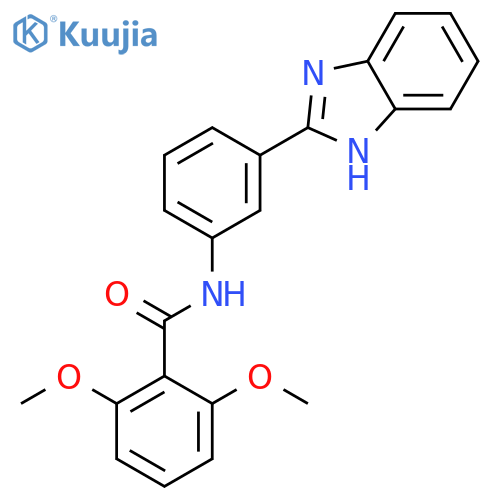 Benzamide, N-[3-(1H-benzimidazol-2-yl)phenyl]-2,6-dimethoxy- structure