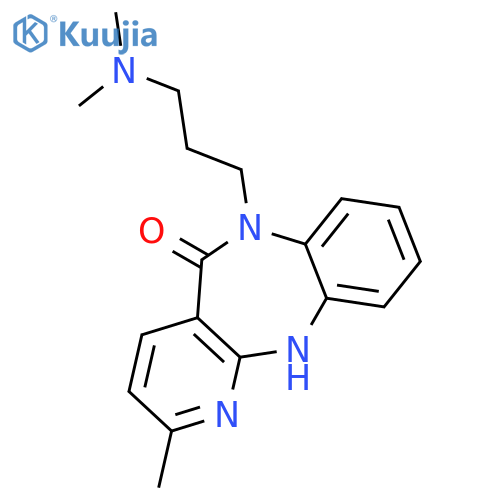 5H-Pyrido[2,3-b][1,5]benzodiazepin-5-one,6-[3-(dimethylamino)propyl]-6,11-dihydro-2-methyl- structure