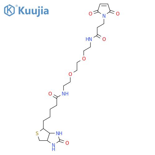 Biotin-PEG2-Mal structure