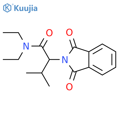 2-(1,3-dioxo-1,3-dihydro-2H-isoindol-2-yl)-N,N-diethyl-3-methylbutanamide structure
