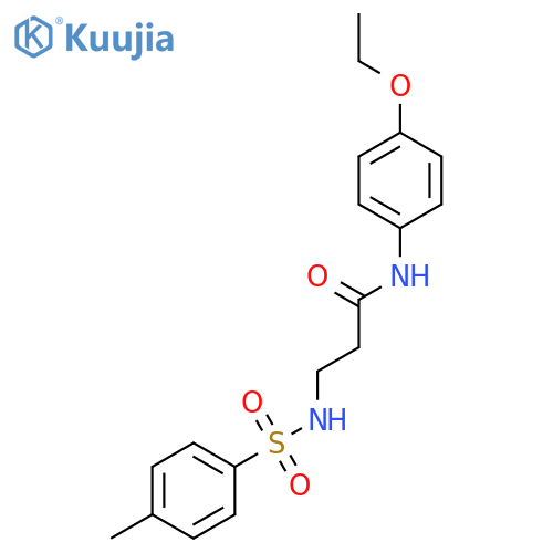 Propanamide, N-(4-ethoxyphenyl)-3-[[(4-methylphenyl)sulfonyl]amino]- structure