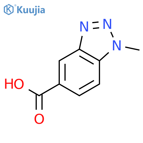 1-methyl-1H-1,2,3-benzotriazole-5-carboxylic acid structure