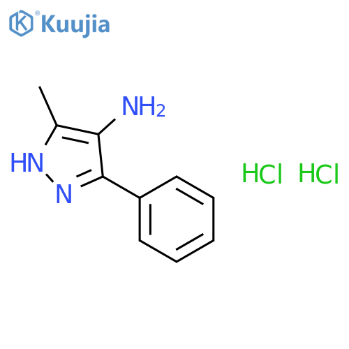 3-methyl-5-phenyl-1H-pyrazol-4-amine dihydrochloride structure