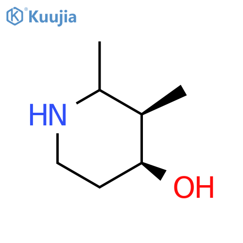 4-Piperidinol,2,3-dimethyl-, (3R,4S)-rel- structure