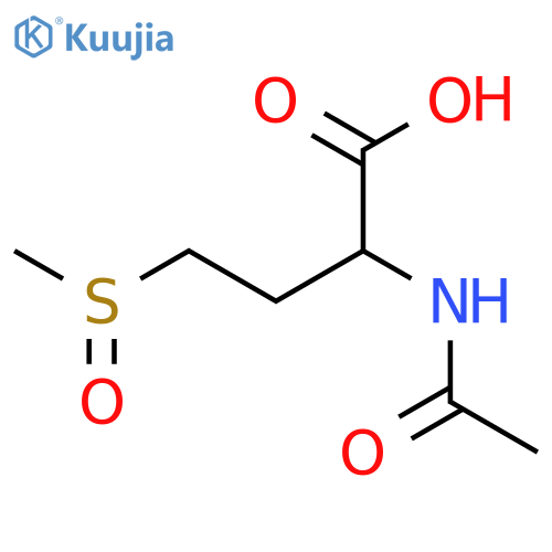 2-acetamido-4-methanesulfinylbutanoic acid structure