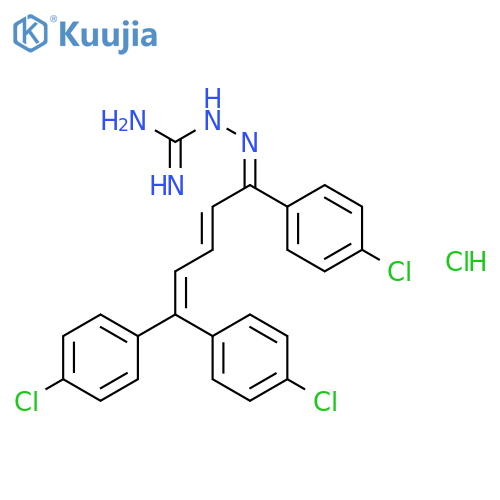 2-[(e)-[(2e)-1,5,5-tris(4-chlorophenyl)penta-2,4-dienylidene]amino]guanidine;hydrochloride structure