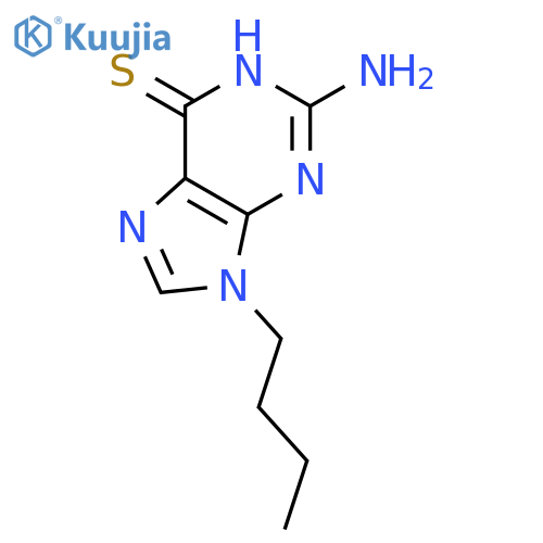 6H-Purine-6-thione,2-amino-9-butyl-1,9-dihydro- structure