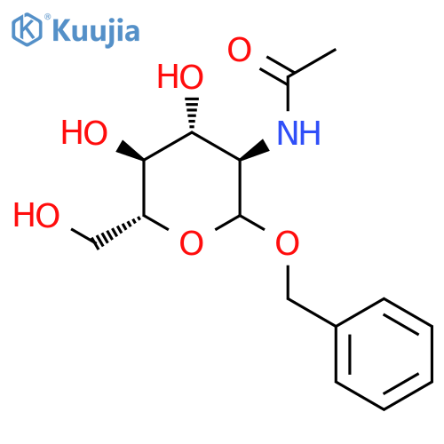 Benzyl 2-acetamido-2-deoxy-D-glucopyranoside structure