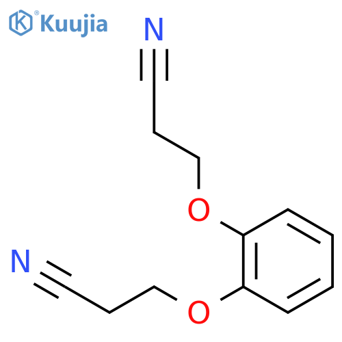 3,3'-1,2-Phenylenebis(oxy)dipropanenitrile structure
