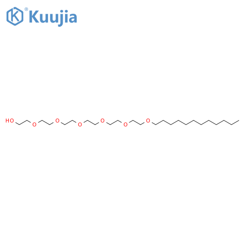 Hexaethylene glycol monododecyl ether structure
