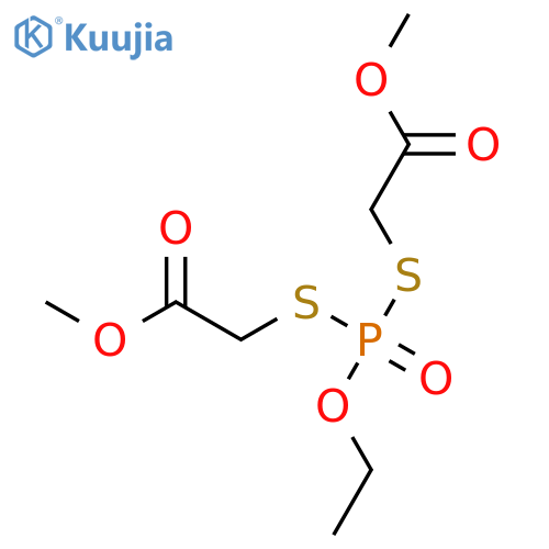 methyl 2-[ethoxy-(2-methoxy-2-oxo-ethyl)sulfanyl-phosphoryl]sulfanylacetate structure