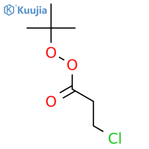 Propaneperoxoic acid,3-chloro-, 1,1-dimethylethyl ester structure