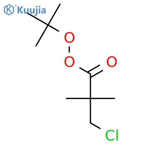 Propaneperoxoic acid, 3-chloro-2,2-dimethyl-, 1,1-dimethylethyl ester structure