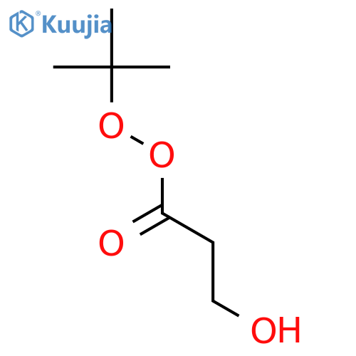 Propaneperoxoic acid, 3-hydroxy-, 1,1-dimethylethyl ester structure