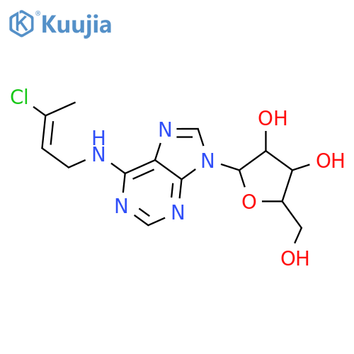 Adenosine,N-[(2E)-3-chloro-2-butenyl]- (9CI) structure