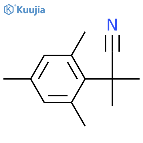 2-methyl-2-(2,4,6-trimethylphenyl)propanenitrile structure