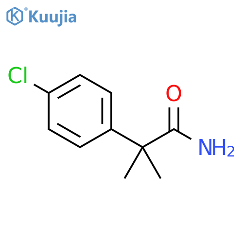 2-(4-chloro-phenyl)-2-methyl-propionic acid amide structure