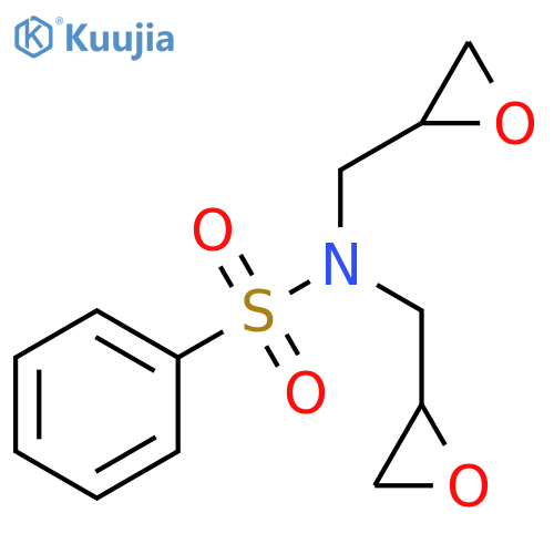 N,N-bis(2-oxiranylmethyl)benzenesulfonamide structure