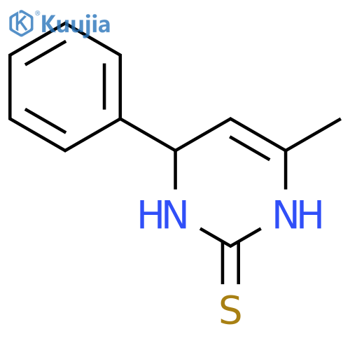 2(1H)-Pyrimidinethione, 3,4-dihydro-6-methyl-4-phenyl- structure