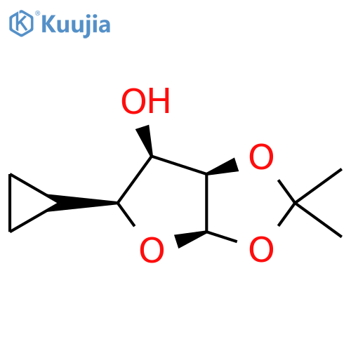 (3Ar,5S,6R,6aR)-5-cyclopropyl-2,2-dimethyl-3a,5,6,6a-tetrahydrofuro[2,3-d][1,3]dioxol-6-ol structure