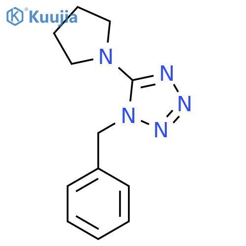 1-Benzyl-5-pyrrolidin-1-yl-1H-tetrazole structure