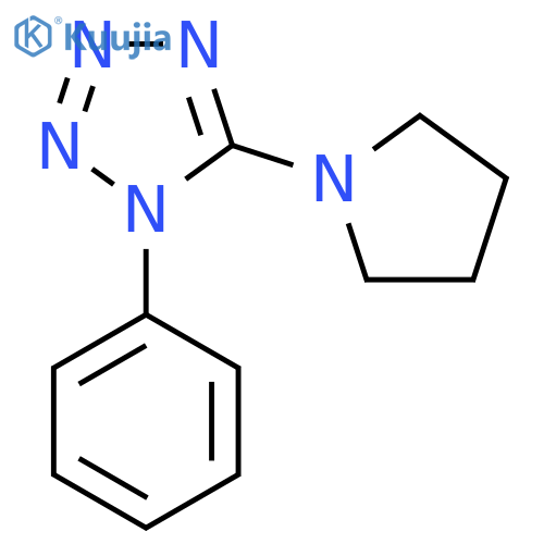 1-Phenyl-5-pyrrolidin-1-yl-1H-tetrazole structure