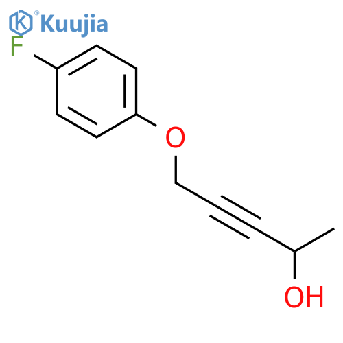 3-Pentyn-2-ol, 5-(4-fluorophenoxy)- structure