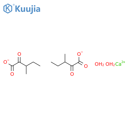 3-Methyl-2-oxopentanoic acid dihydrate calcium structure
