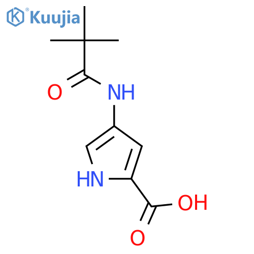 1H-Pyrrole-2-carboxylicacid, 4-[(2,2-dimethyl-1-oxopropyl)amino]- structure