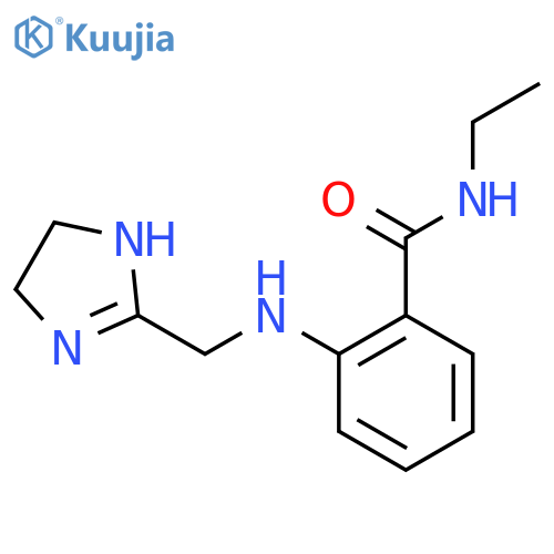 Benzamide, 2-[[(4,5-dihydro-1H-imidazol-2-yl)methyl]amino]-N-ethyl- structure
