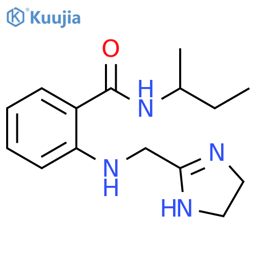 Benzamide,2-[[(4,5-dihydro-1H-imidazol-2-yl)methyl]amino]-N-(1-methylpropyl)- structure