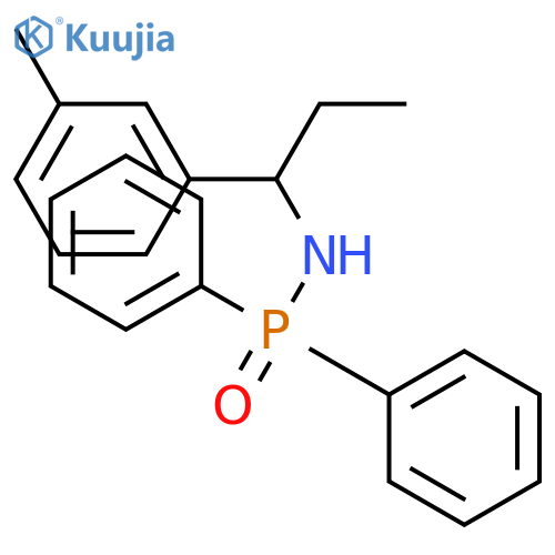Phosphinic amide, N-[(1S)-1-(3-methylphenyl)propyl]-P,P-diphenyl- structure