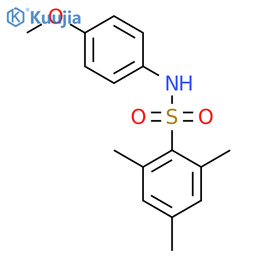 N-(4-methoxyphenyl)-2,4,6-trimethylbenzene-1-sulfonamide structure