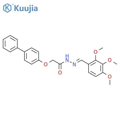 2-(4-Phenylphenoxy)-N'-[(2,3,4-trimethoxyphenyl)methylidene]acetohydrazide structure