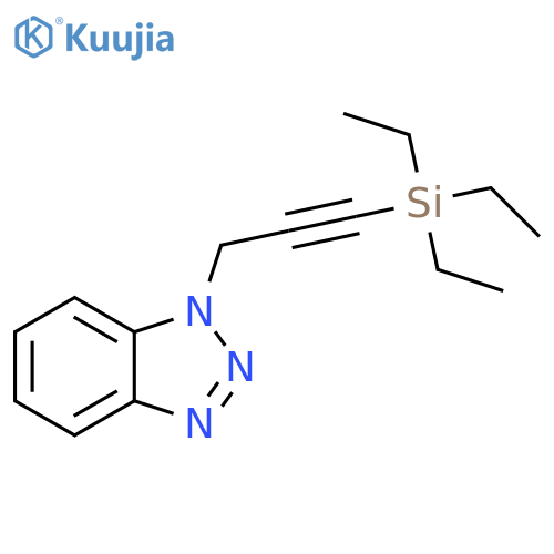 1-[3-(Triethylsilyl)prop-2-yn-1-yl]-1H-1,2,3-benzotriazole structure