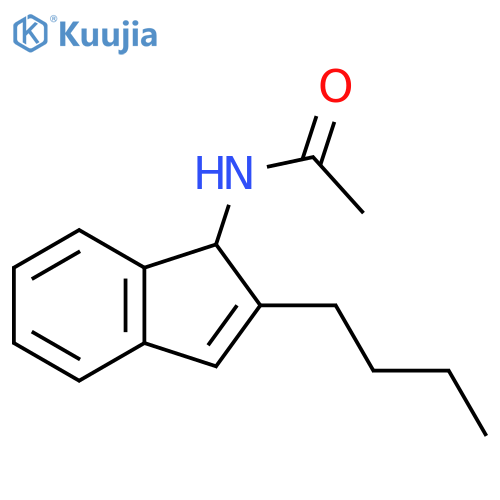N-(2-Butyl-1H-inden-1-yl)acetamide structure
