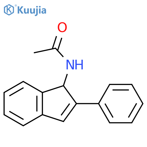 N-(2-Phenyl-1H-inden-1-yl)acetamide structure