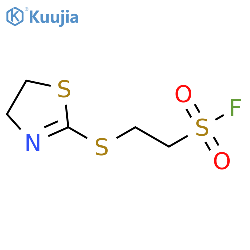2-(4,5-dihydro-1,3-thiazol-2-ylsulfanyl)ethane-1-sulfonyl fluoride structure