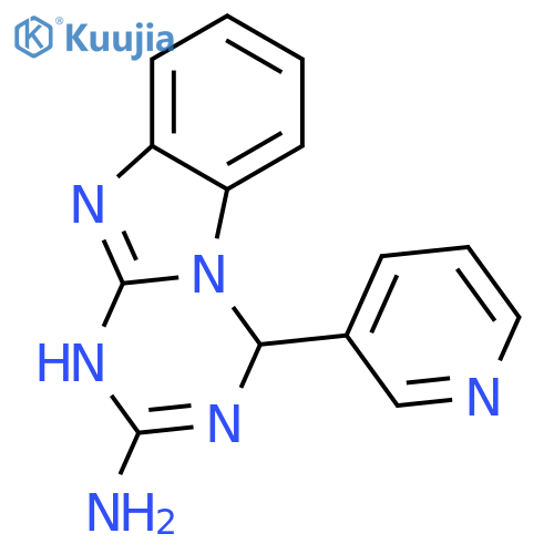 4-(3-PYRIDYL)-1,4-DIHYDRO[1,3,5]TRIAZINO[1,2-A][1,3]BENZIMIDAZOL-2-AMINE structure