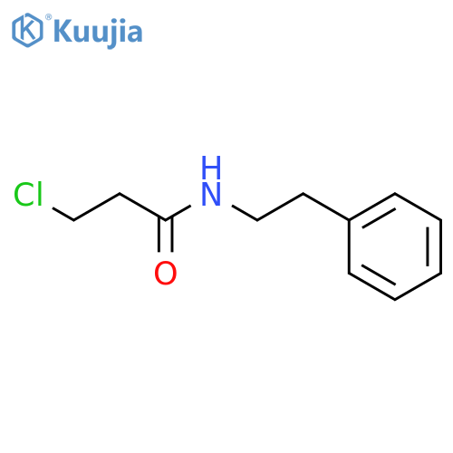 3-chloro-N-(2-phenylethyl)propanamide structure