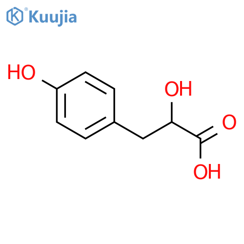2-Hydroxy-3-(4-hydroxyphenyl)propanoic acid structure