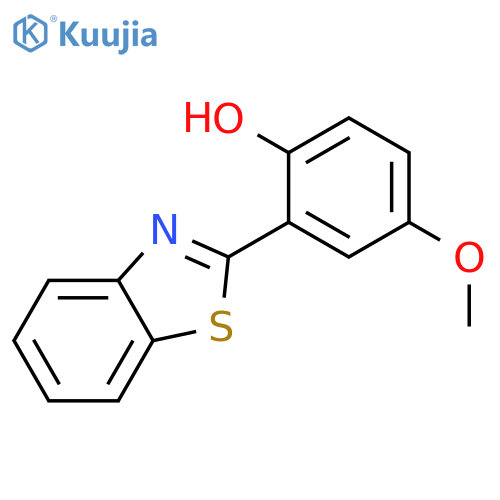 Phenol, 2-(2-benzothiazolyl)-4-methoxy- structure