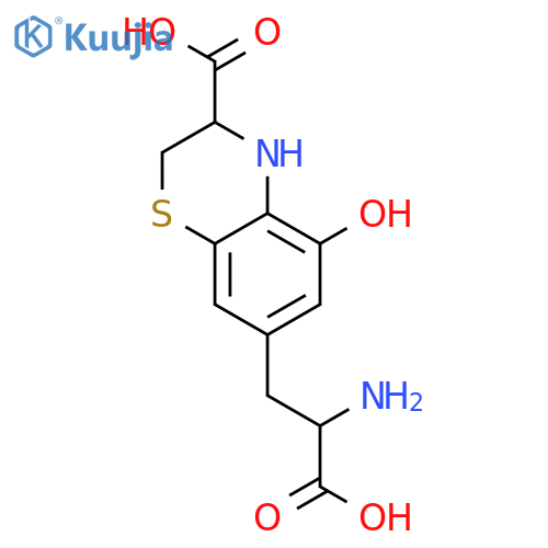 2H-1,4-Benzothiazine-7-propanoicacid, a-amino-3-carboxy-3,4-dihydro-5-hydroxy- structure