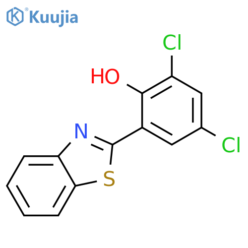 PHENOL, 2-(2-BENZOTHIAZOLYL)-4,6-DICHLORO- structure