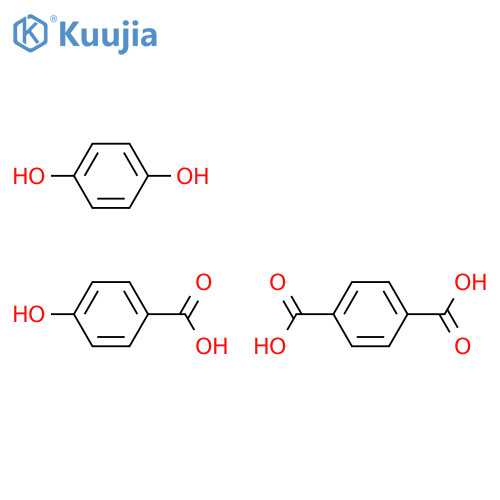 1,4-Benzenedicarboxylic acid, polymer with 1,4-benzenediol and 4-hydroxybenzoic acid structure
