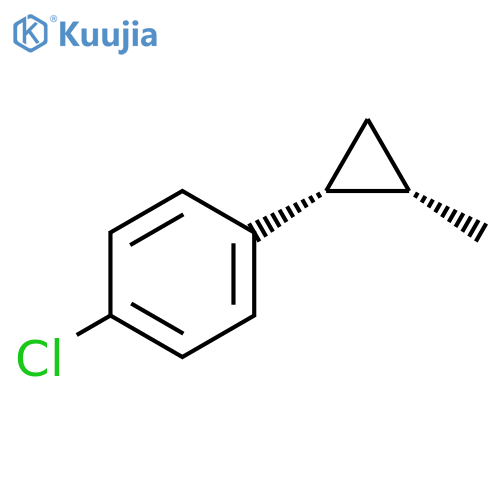 Benzene, 1-chloro-4-(2-methylcyclopropyl)-, cis- (8CI,9CI) structure