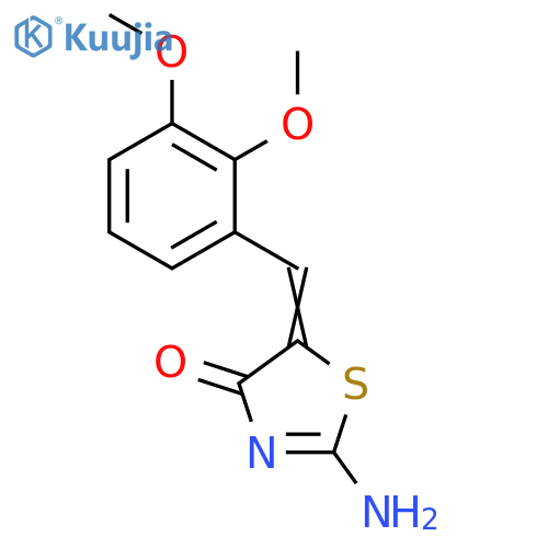 5-(2,3-Dimethoxybenzylidene)-2-iminothiazolidin-4-one structure