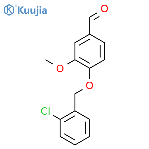 4-[(2-chlorophenyl)methoxy]-3-methoxybenzaldehyde structure